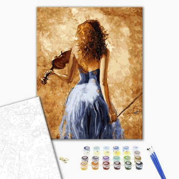 Картина по номерам Люди на картинах - Скрипачка