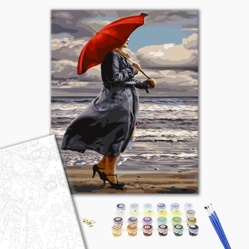 Картина по номерам Люди на картинах - Вітер з моря дув