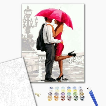 Картина по номерам Люди на картинах - Романтична зустріч