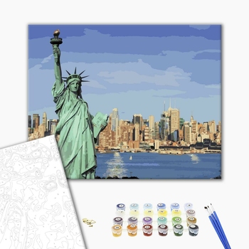 Картина по номерам Города - Статуя Свободи