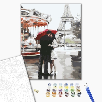 Картина по номерам Романтика - Під парасолею щастя