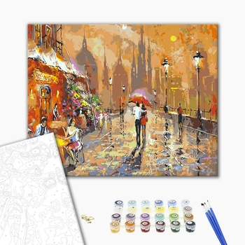 Картина по номерам Города - Затишний вечір