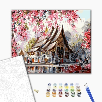 Картина по номерам Города - Тайський храм