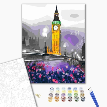 Картина по номерам Города - Барвистий Біг Бен