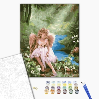 Картина по номерам Діти та ангели - Лісовий Ангел