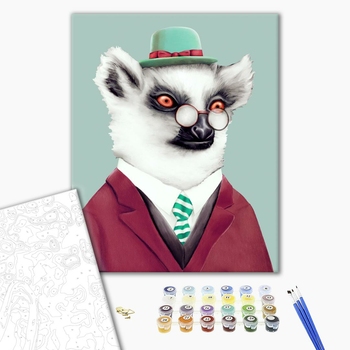 Картина по номерам Тварини, птахи та риби - Джентльмен