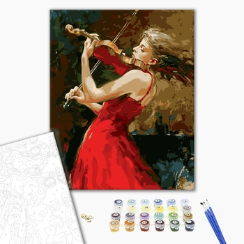 Картина по номерам Люди на картинах - Скрипачка