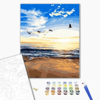 Картина по номерам Природа - Ранковий пляж