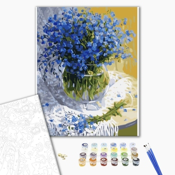Картина по номерам Квіти - Незабудки