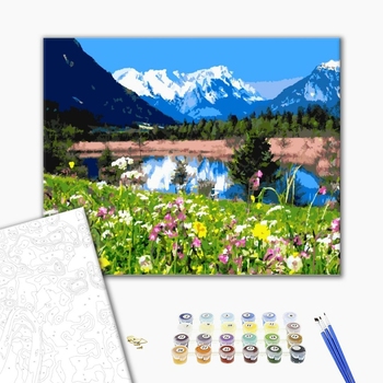 Картина по номерам Пейзажі - Горное озеро