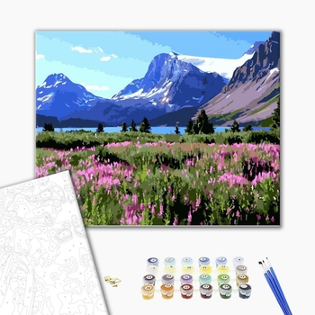 Картина по номерам Пейзажі - Альпийские горы