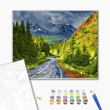 Картина по номерам Пейзажі - Горный перевал