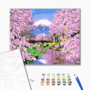 Картина по номерам Пейзажі - Весна в Японии