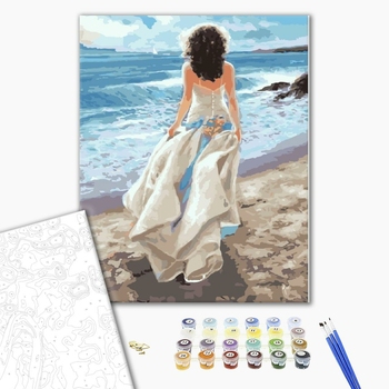 Картина по номерам Люди на картинах - На берегу