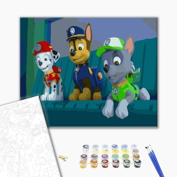 Картина по номерам Мультфільми, комікси, аніме - Щенячий патруль
