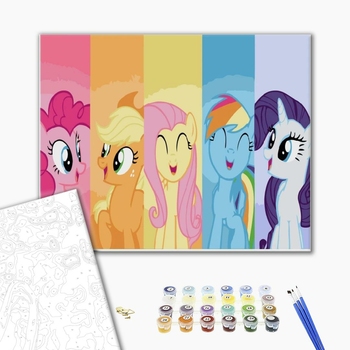 Картина по номерам Мультфільми, комікси, аніме - Мои маленькие пони