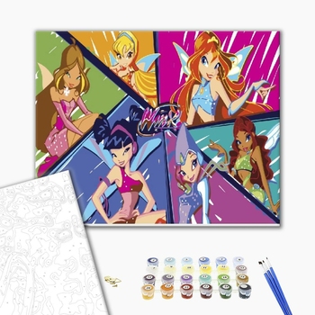 Картина по номерам Мультфільми, комікси, аніме - Феи Винкс