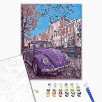 Картина по номерам Пейзажі - В стиле ретро