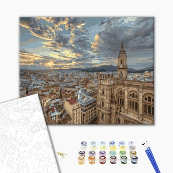 Картина по номерам Города - Ранок в місті