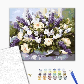 Картина по номерам Квіти - Весняний букет