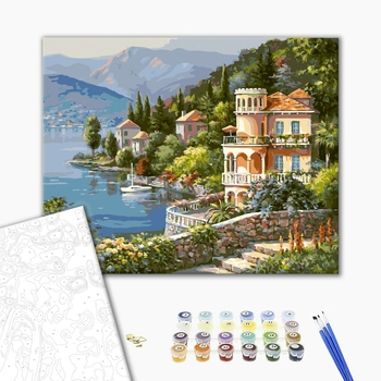 Картина по номерам Природа - Цветущее побережье