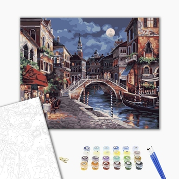 Картина по номерам Города - Вулиці нічного Венеції