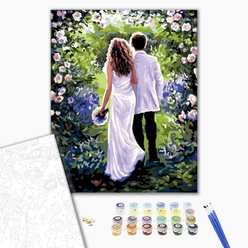 Картина по номерам Романтика - Молодята