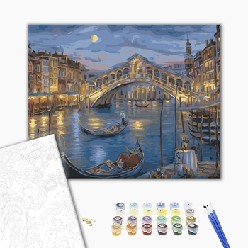 Картина по номерам Города - Нічна Венеція