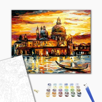 Картина по номерам Города - Золоте небо Венеції