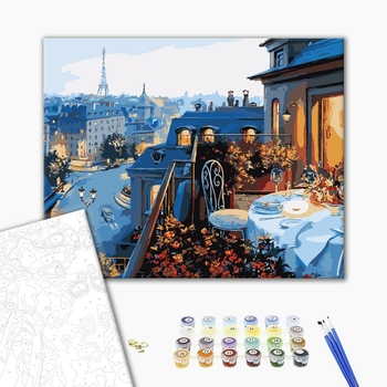 Картина по номерам Города - Погляд на Париж