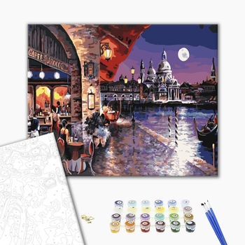 Картина по номерам Города - Нічна кав'ярня