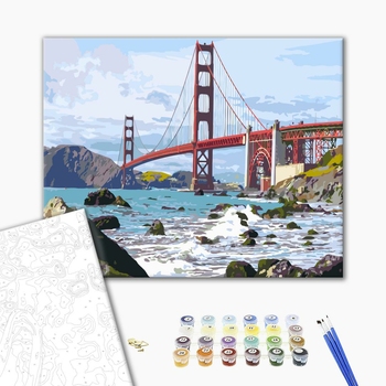 Картина по номерам Города - Міст Сан Франциско