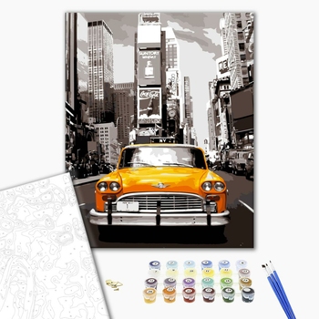 Картина по номерам Пейзажі - Нью-Йоркское такси