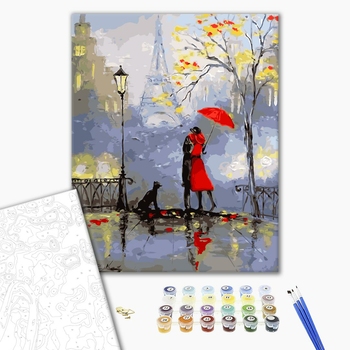 Картина по номерам Люди на картинах - Французский поцелуй