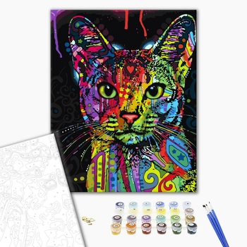 Картина по номерам Тварини, птахи та риби - Абісинська кішка