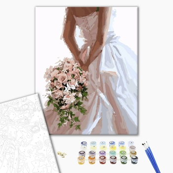 Картина по номерам Квіти - Свадебный букет