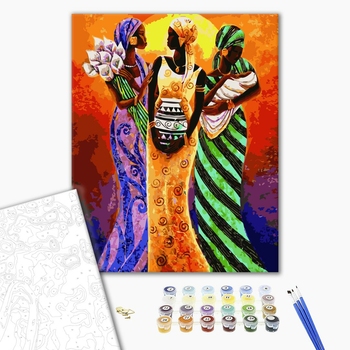 Картина по номерам Люди на картинах - Африканські мотиви