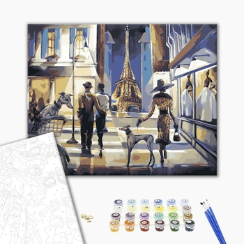 Картина по номерам Люди на картинах - Гламур в Парижі