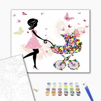 Картина по номерам Люди на картинах - Прекрасно быть мамой