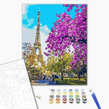Картина по номерам Города - В центрі Парижу