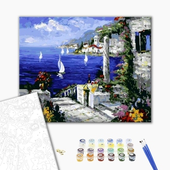 Картина по номерам Природа - Вид на Средиземное море