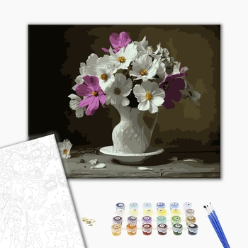 Картина по номерам Квіти - Космеї