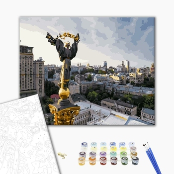 Картина по номерам Города - Монумент Незалежності (Київ)