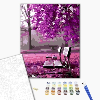 Картина по номерам Пейзажі - Лавочка