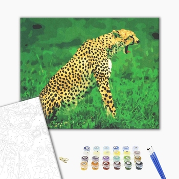 Картина по номерам Тварини, птахи та риби - Леопард