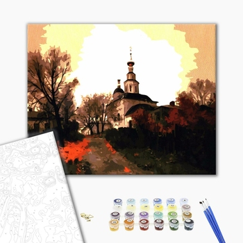 Картина по номерам Пейзажі - Церковь