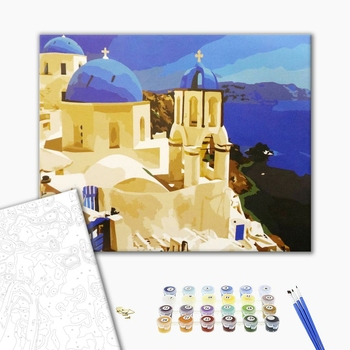 Картина по номерам Города - Санторіні