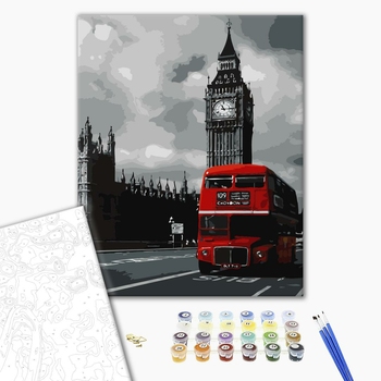 Картина по номерам Города - Автобус в Лондоні