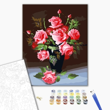 Картина по номерам Квіти - Букет роз