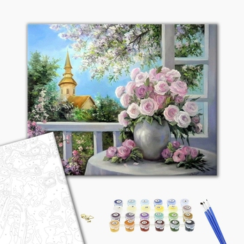 Картина по номерам Квіти - Шарм цветущего сада